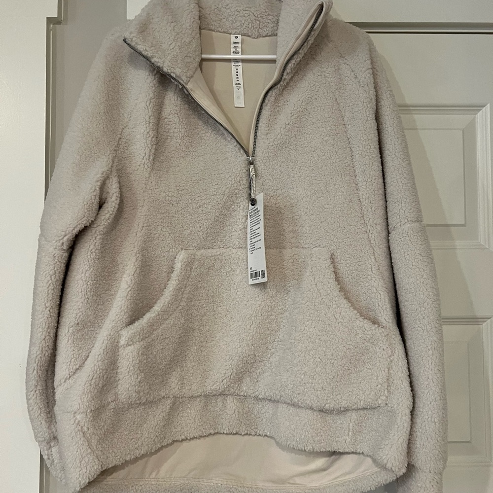 Fleece Oversized Funnel Neck Scuba